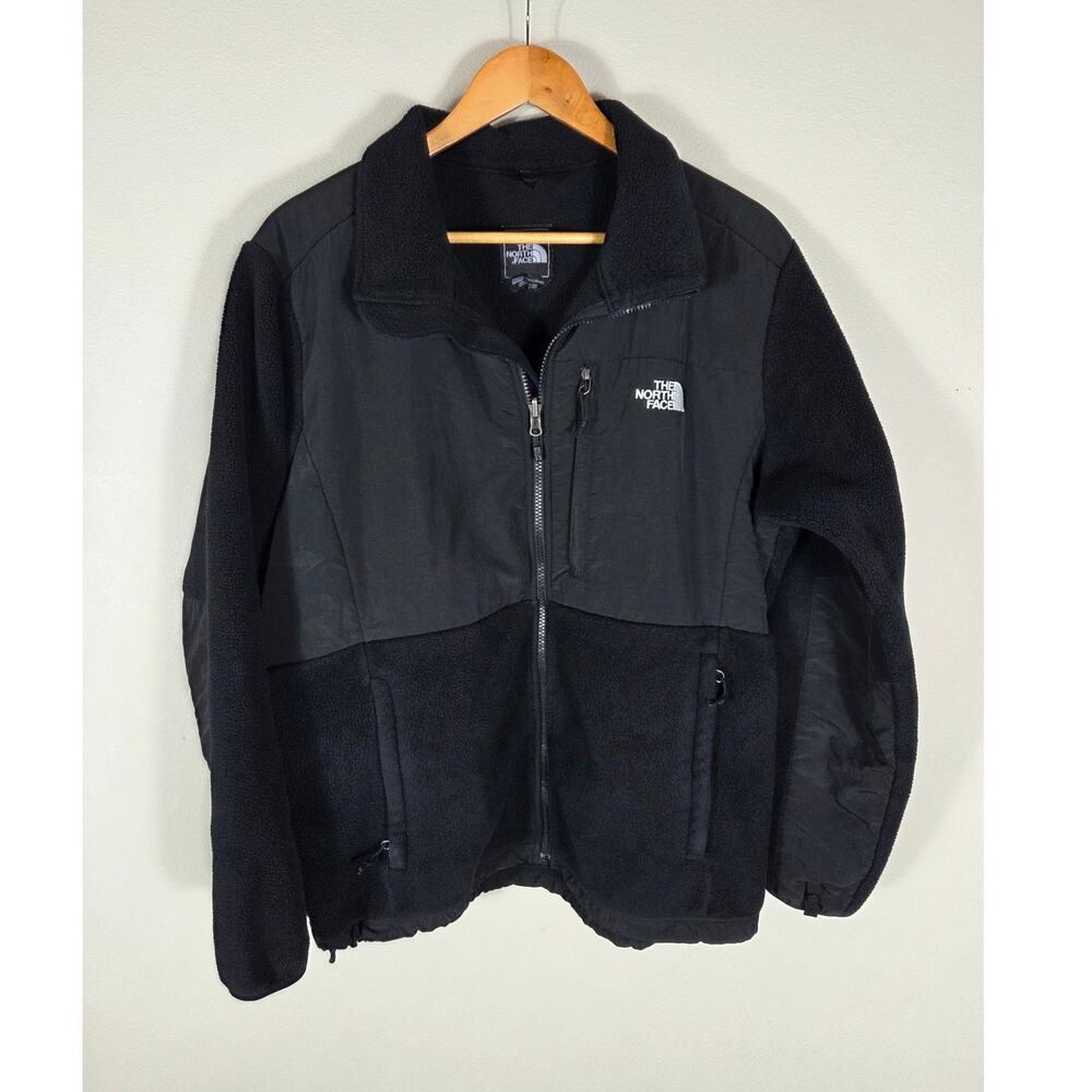 The North Face Woman's Denali Black Fleece Full Zip Jacket Size XXL Cabin Core
